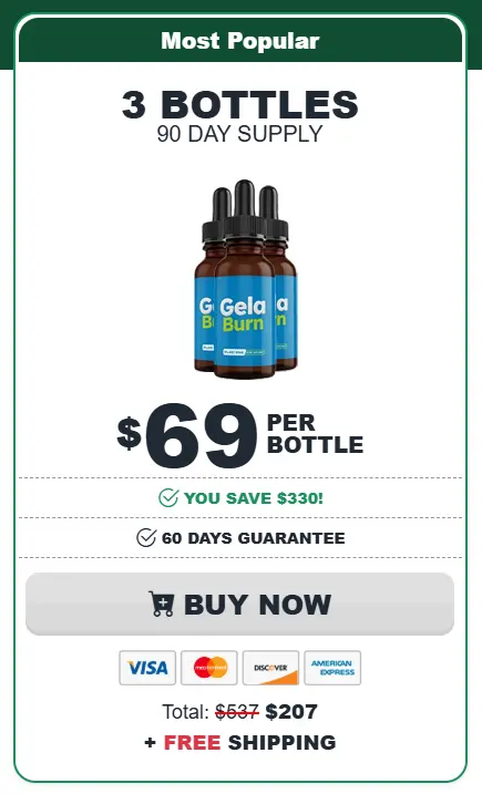 GelaBurn - 3 Bottle